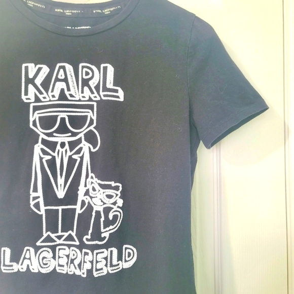 Karl Lagerfeld Paris Petite Women's Graphic Tee Size XS - Picture 4 of 14
